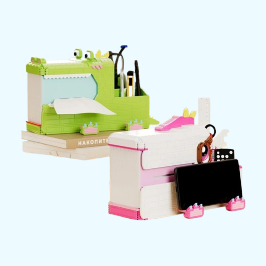 3-in-1-Stifteköcher  | Bausteine