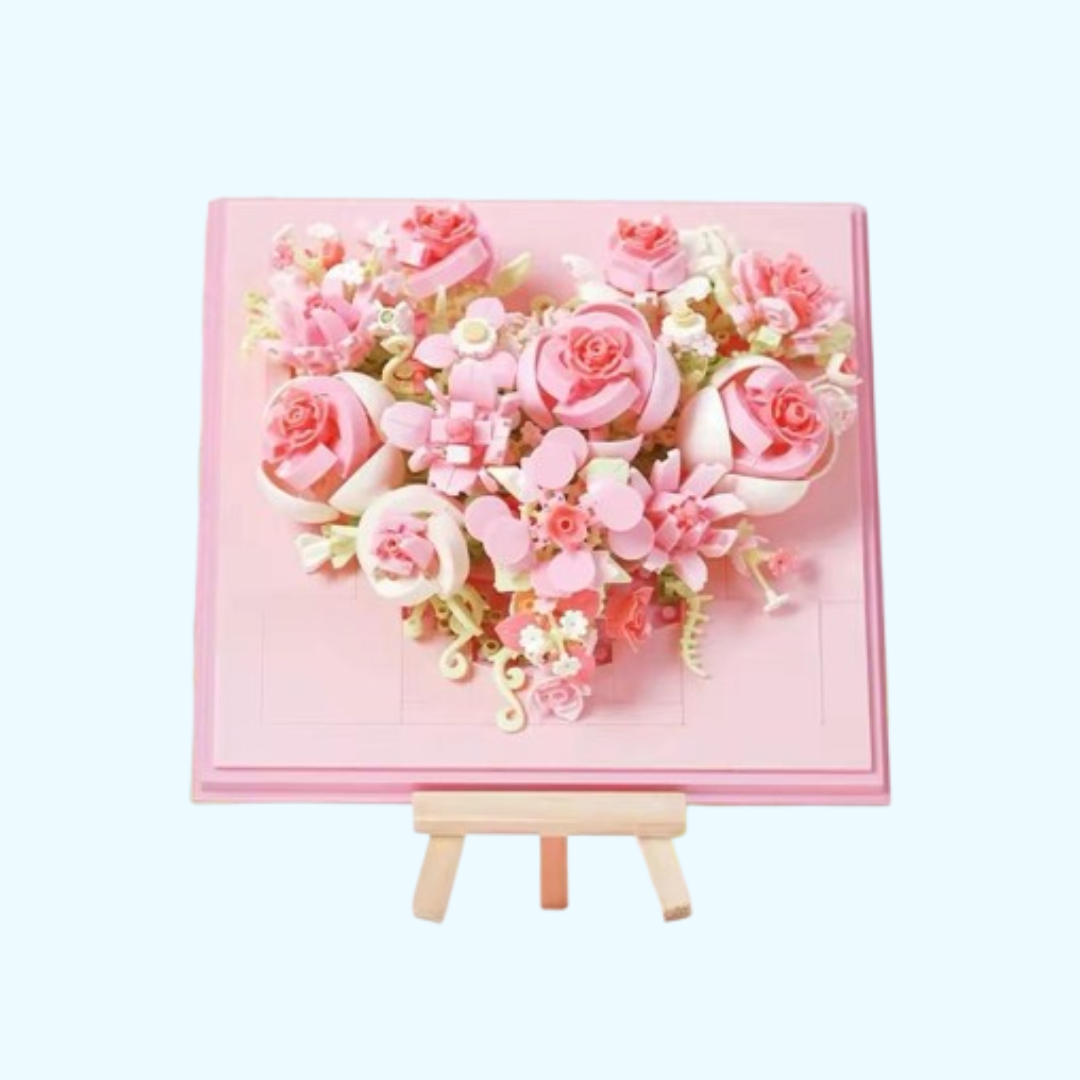 Herz aus Blumen | Bausteine