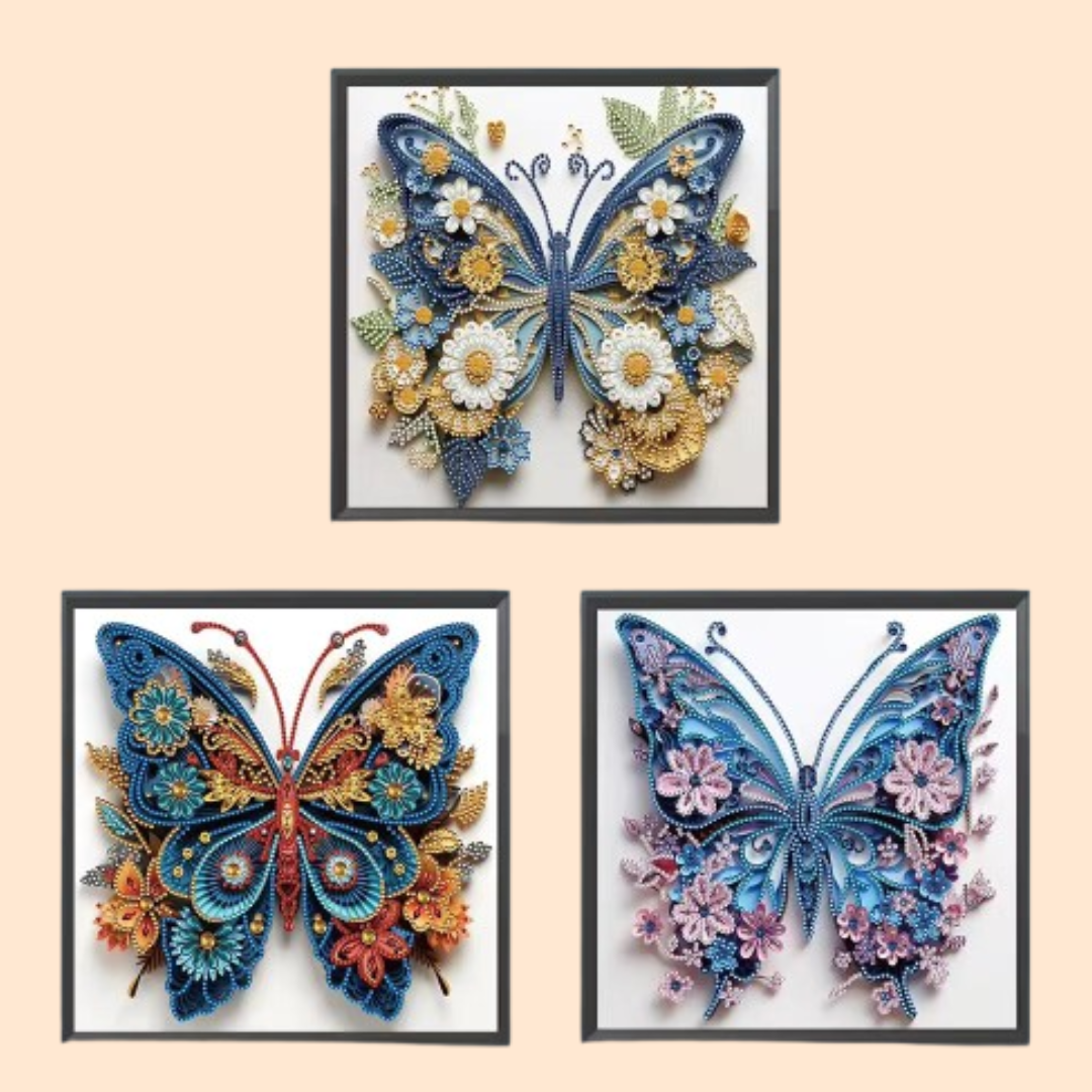 Schmetterlinge | Diamond Painting Sonderform