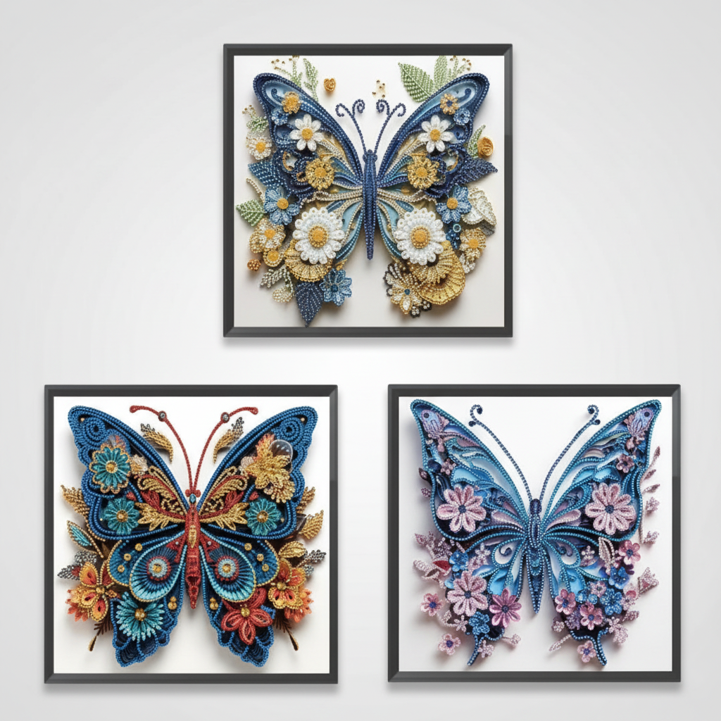 Schmetterlinge | Diamond Painting Sonderform