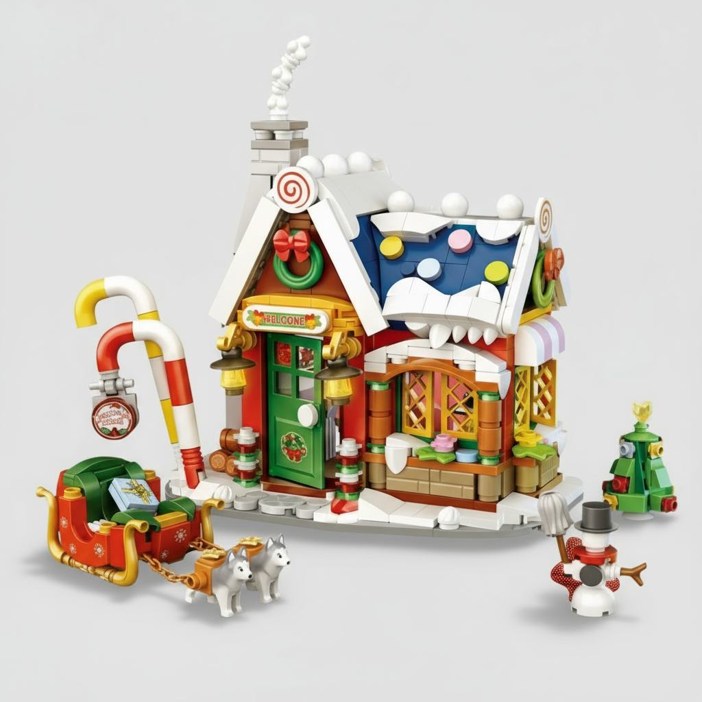 Mini-Weihnachtshaus | Bausteine