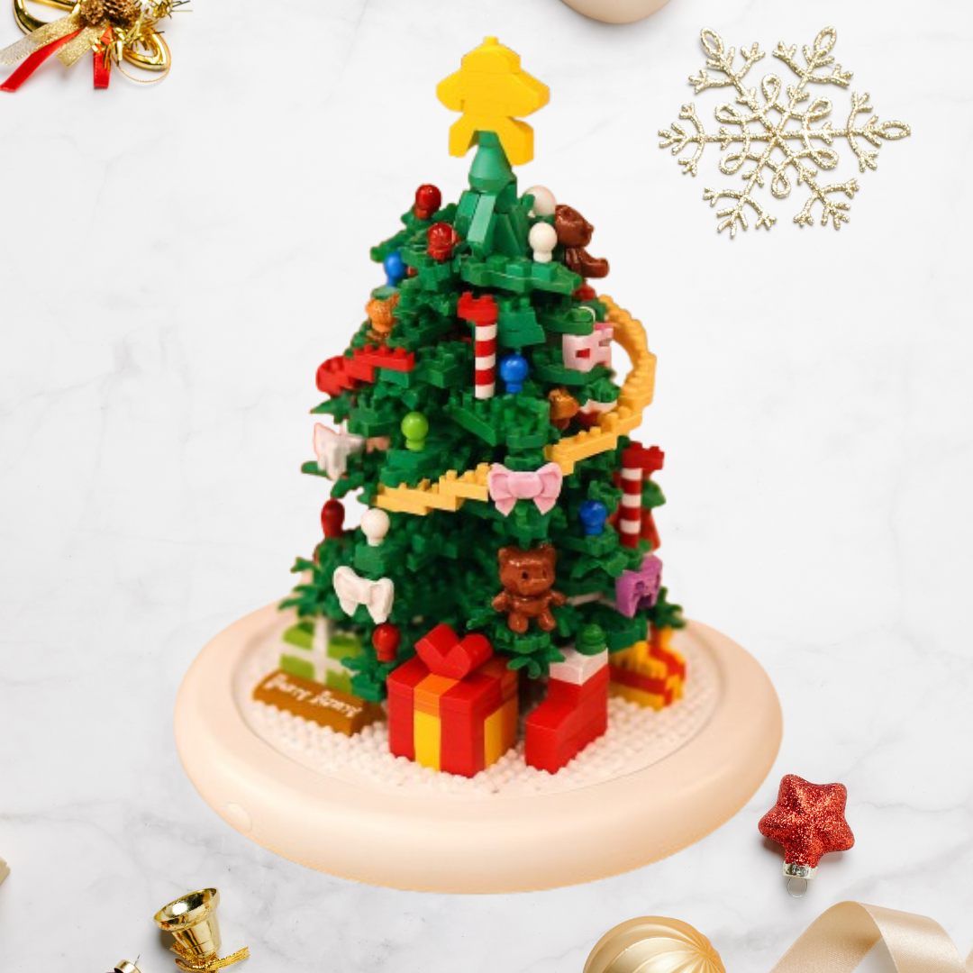 Geschmückter weihnachtsbaum | Bausteine