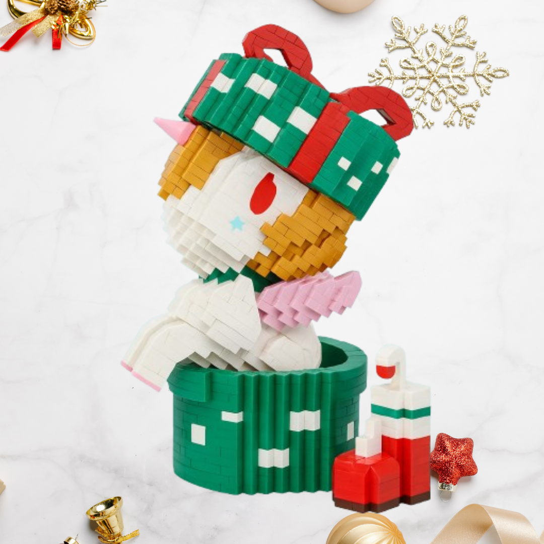 Einhorn im Geschenk | Bausteine