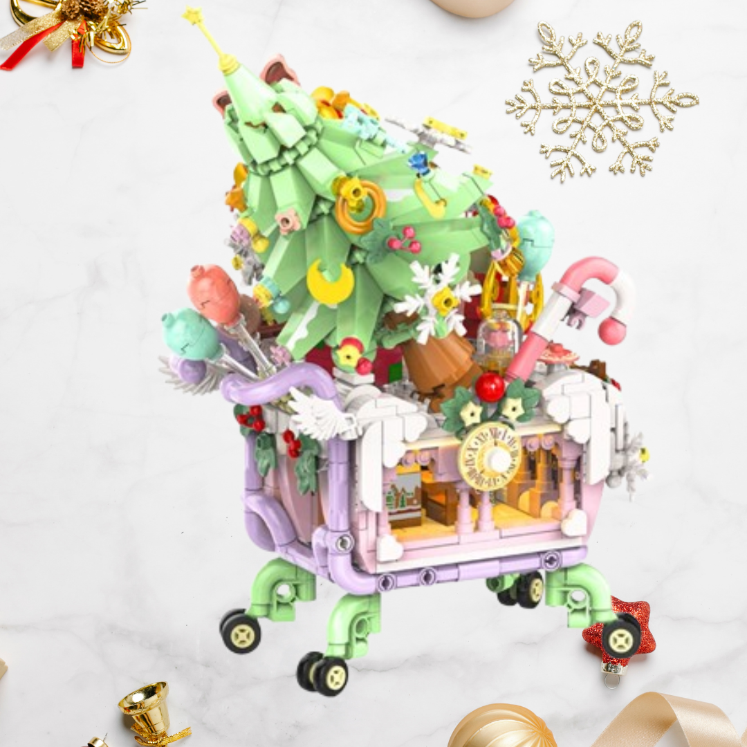 Weihnachts-Einkaufswagen | Bausteine