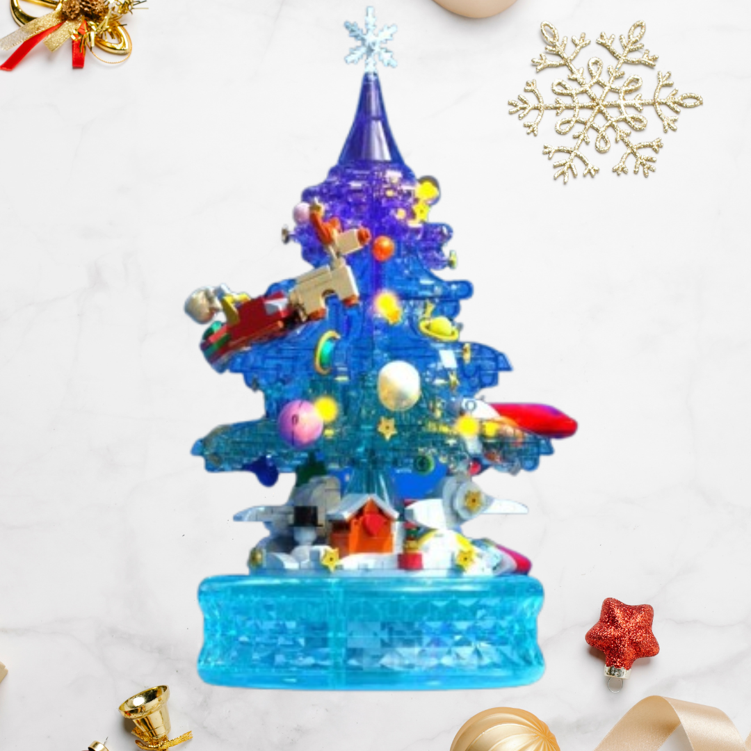 Fantasie-Weihnachtsbaum | Spieluhr | Bausteine