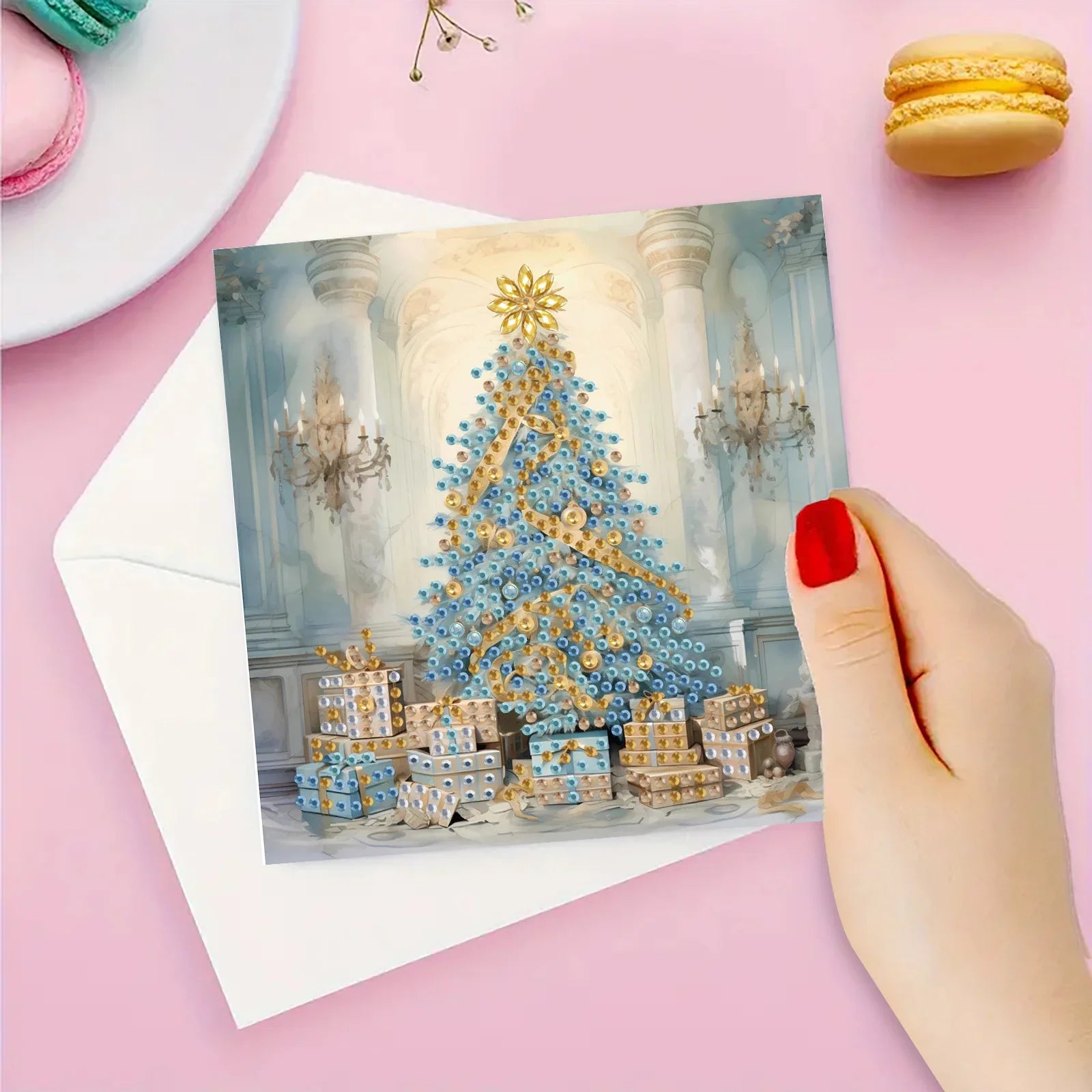 Prachtvolle Weihnachtskarten | 6 Stück | Diamond Painting