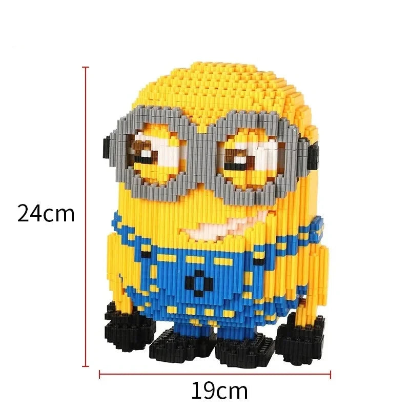 Gelbes Wesen mit Brille | Bausteine