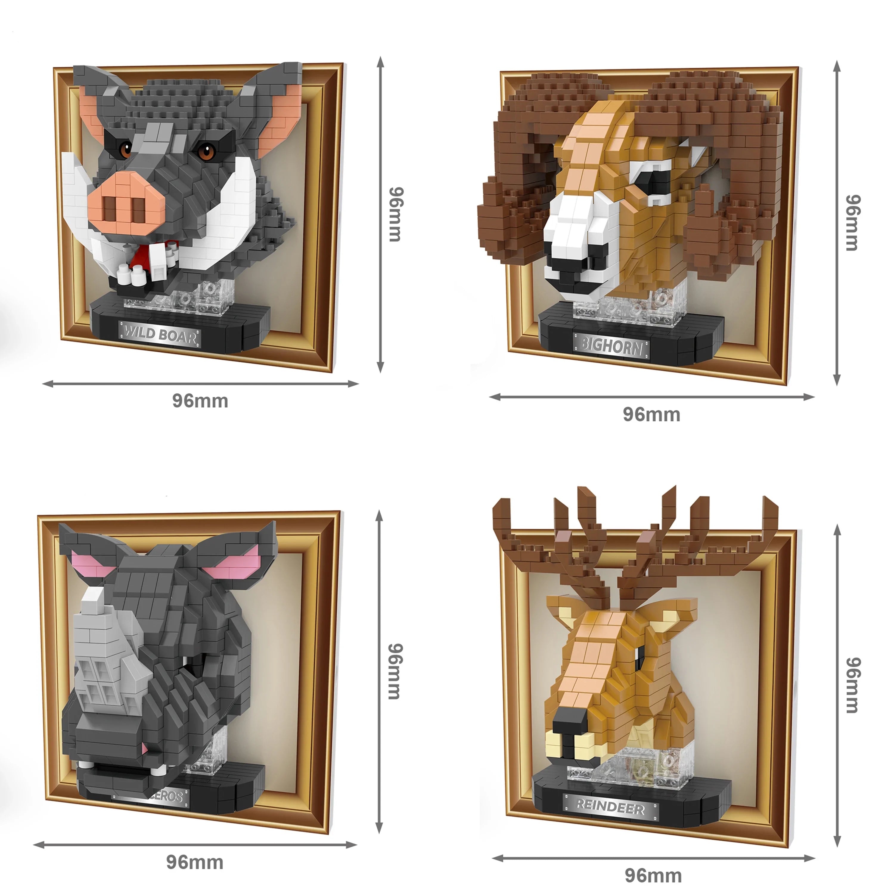 Mini 3D Bild Eichhörnchen | Bausteine
