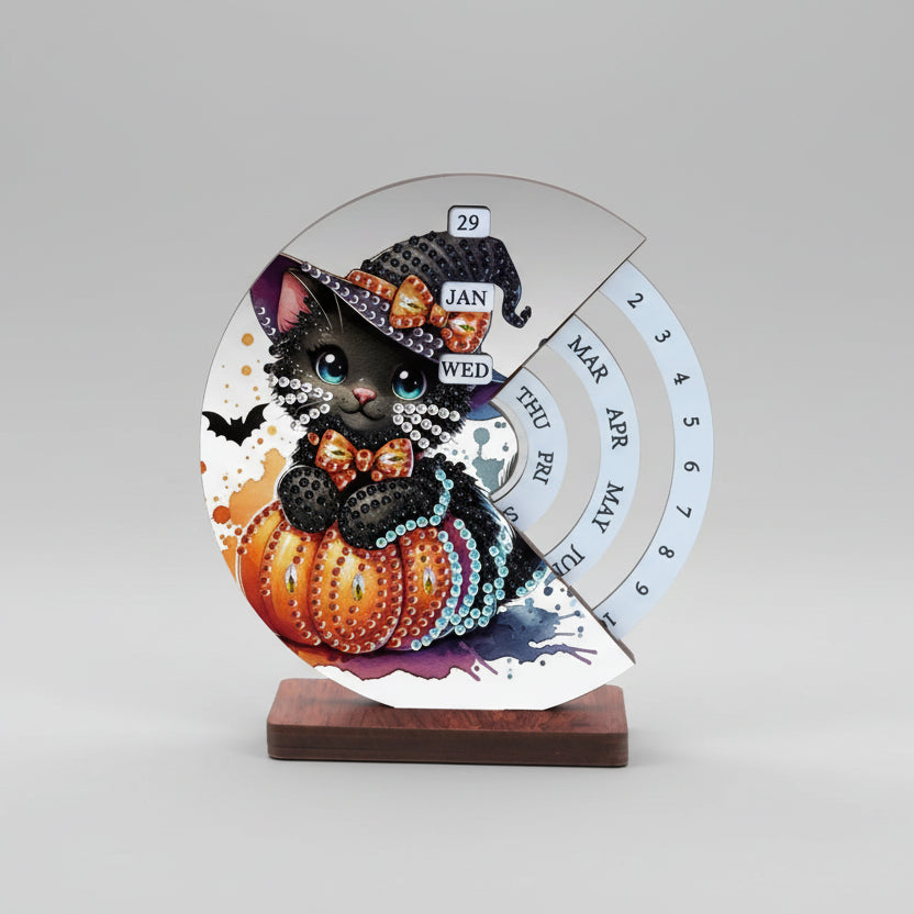 Halloween-Katze | Kalender | Diamond Painting