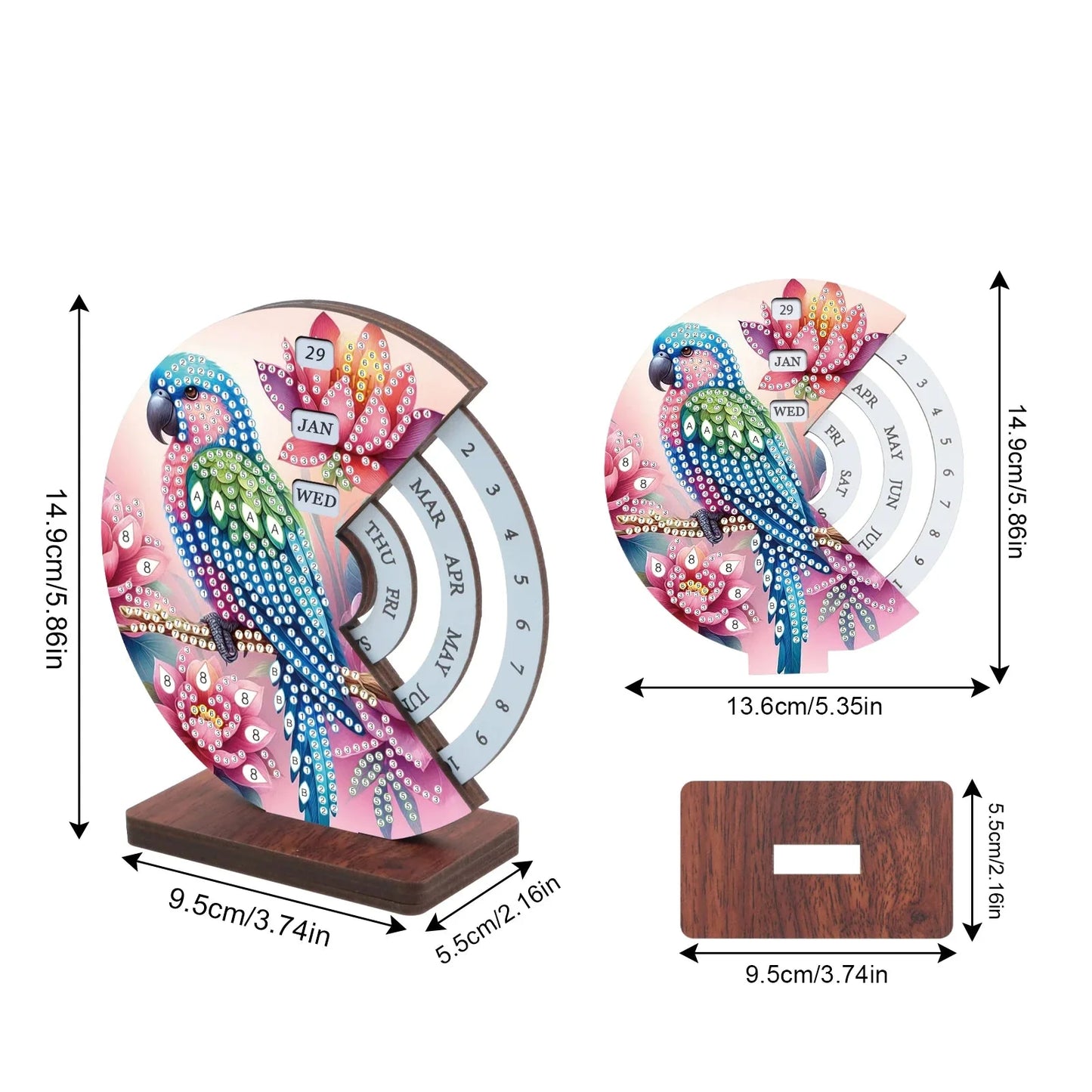Blauer Vogel | Kalender | Diamond painting
