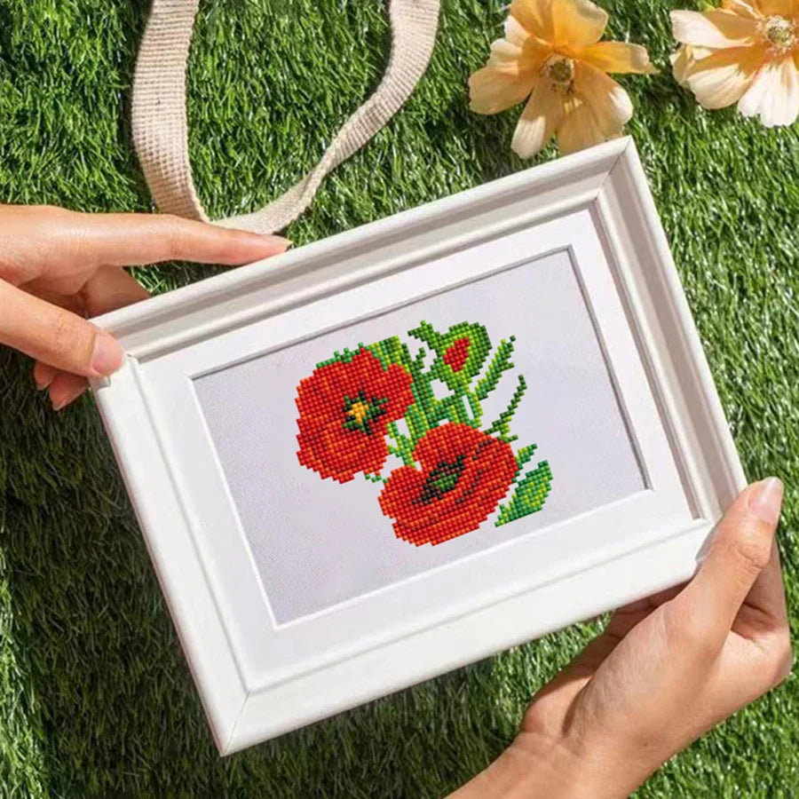 12 Mini Diamond Paintings | Blumen | Diamond Painting