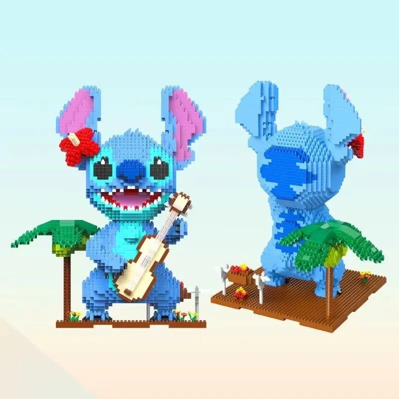 Blaues Wesen mit Gitarre | Bausteine