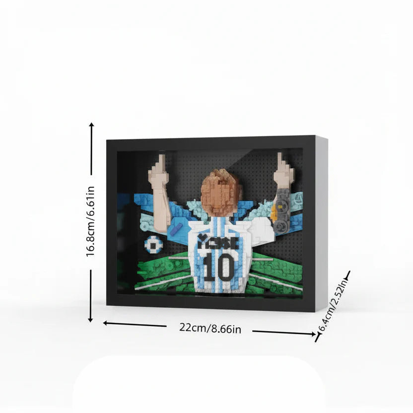 3D Gemälde Fußballspieler | Bausteine