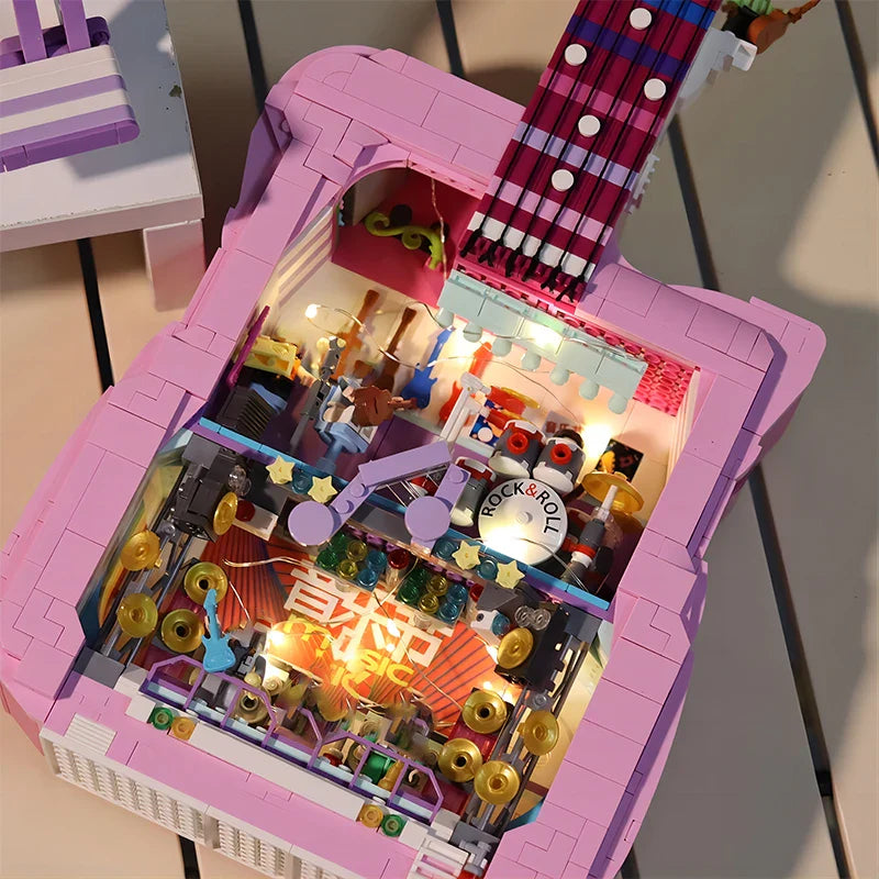 Rosa Gitarre | Bausteine