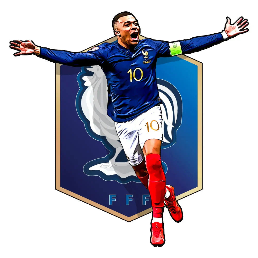 Mbappé Frankreich Heimtrikot | 2D Holzpuzzle