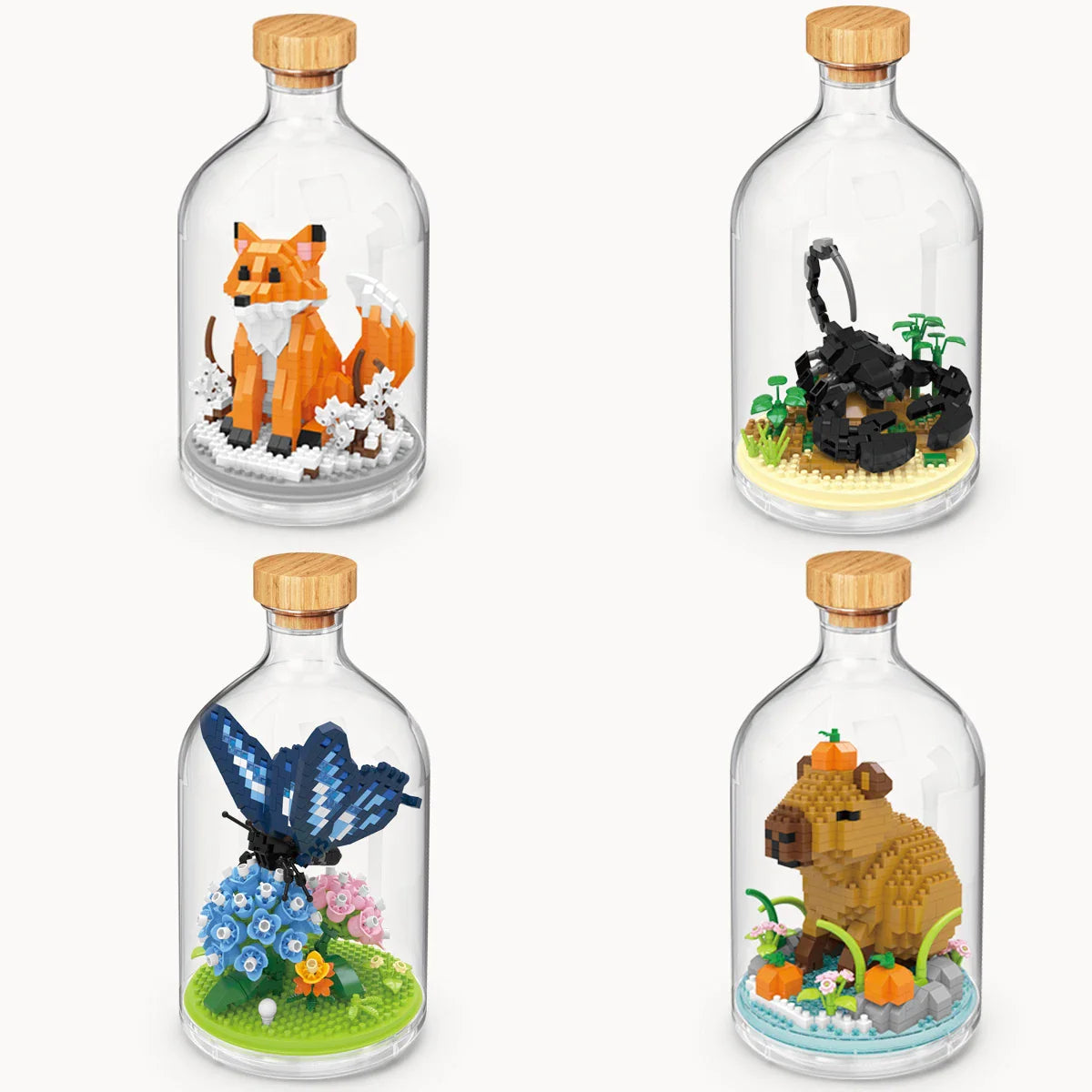 Tier in Flasche | Bausteine