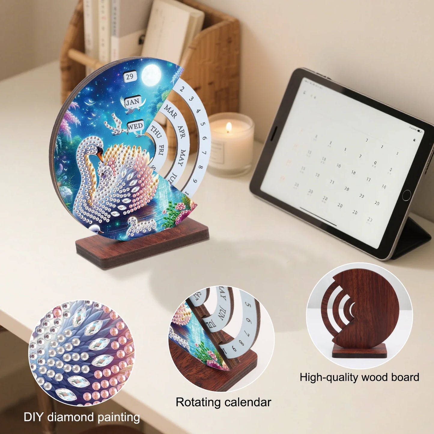 Schwan | Kalender | Diamond Painting