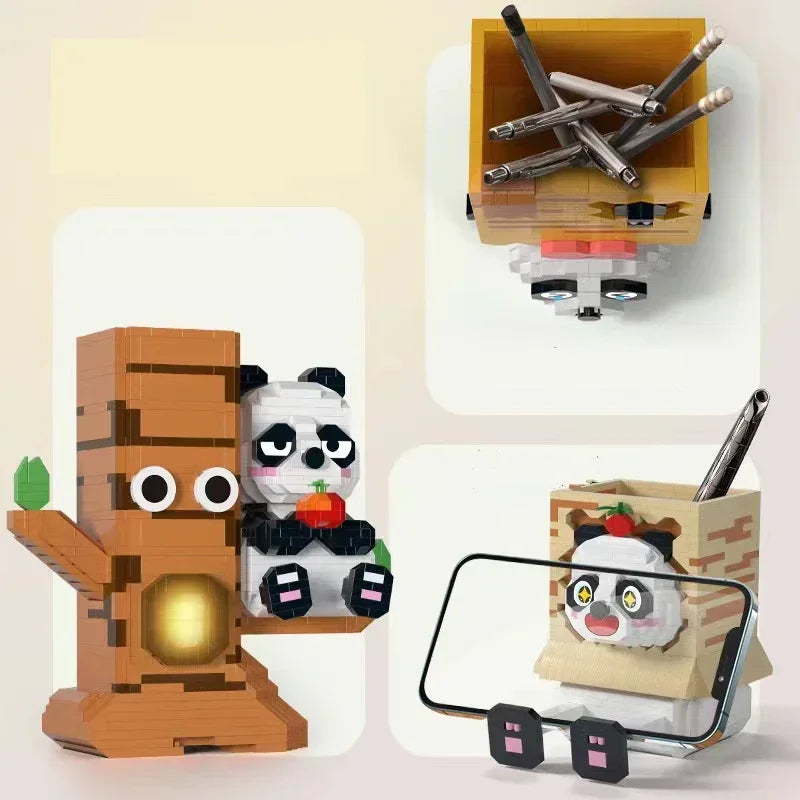 Panda in der Box Handyhalter