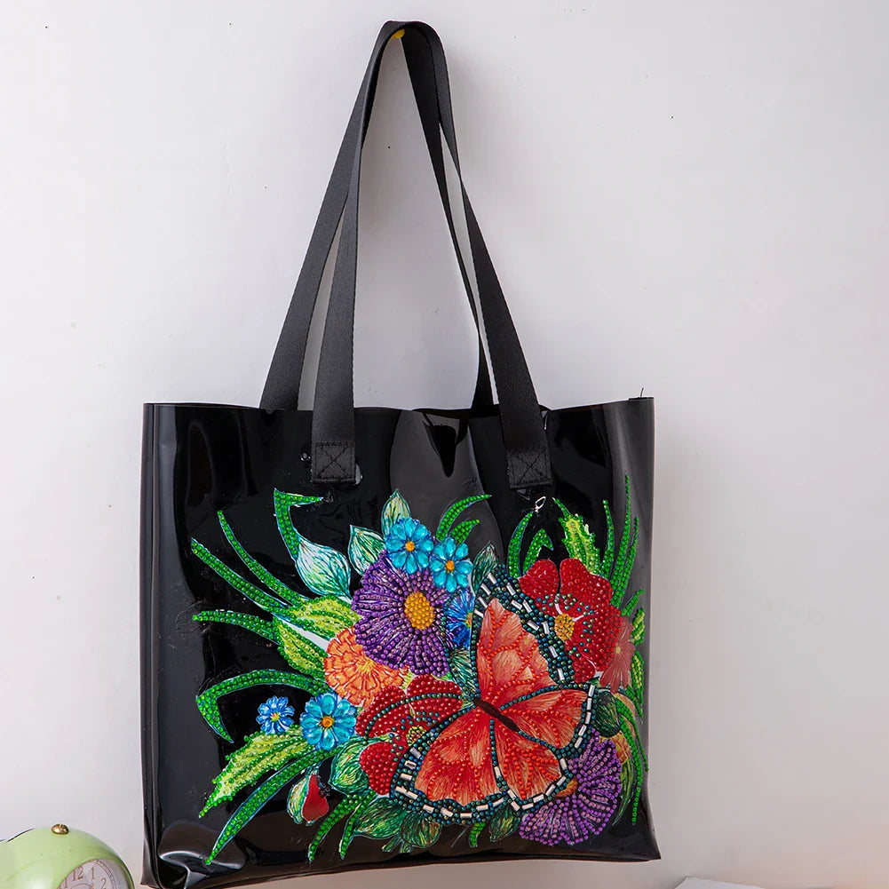 Schwarze Einkaufstasche | Diamond Painting