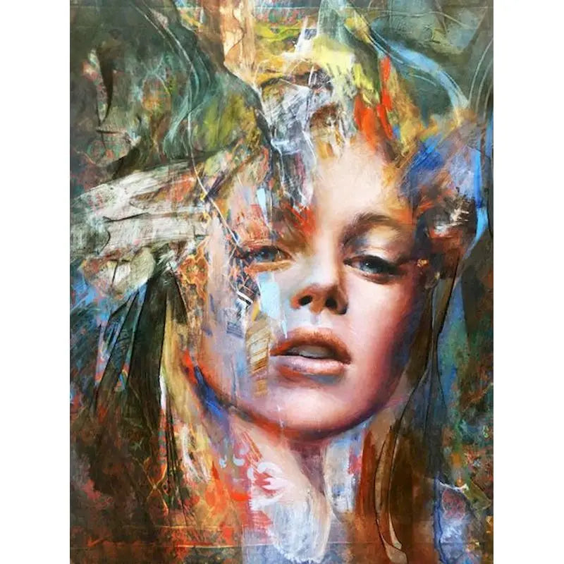 Abstrakte Frau | Malen nach Zahlen