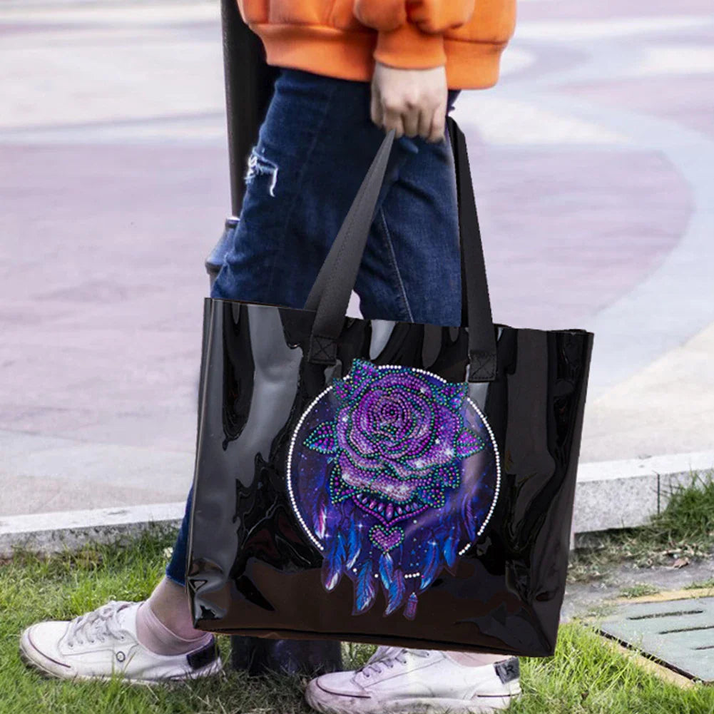 Schwarze Einkaufstasche | Diamond Painting