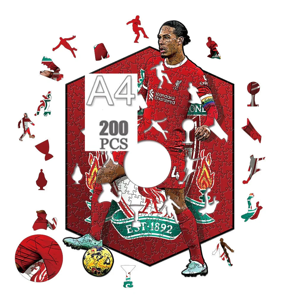 Virgil van Dijk | 2D Holzpuzzle