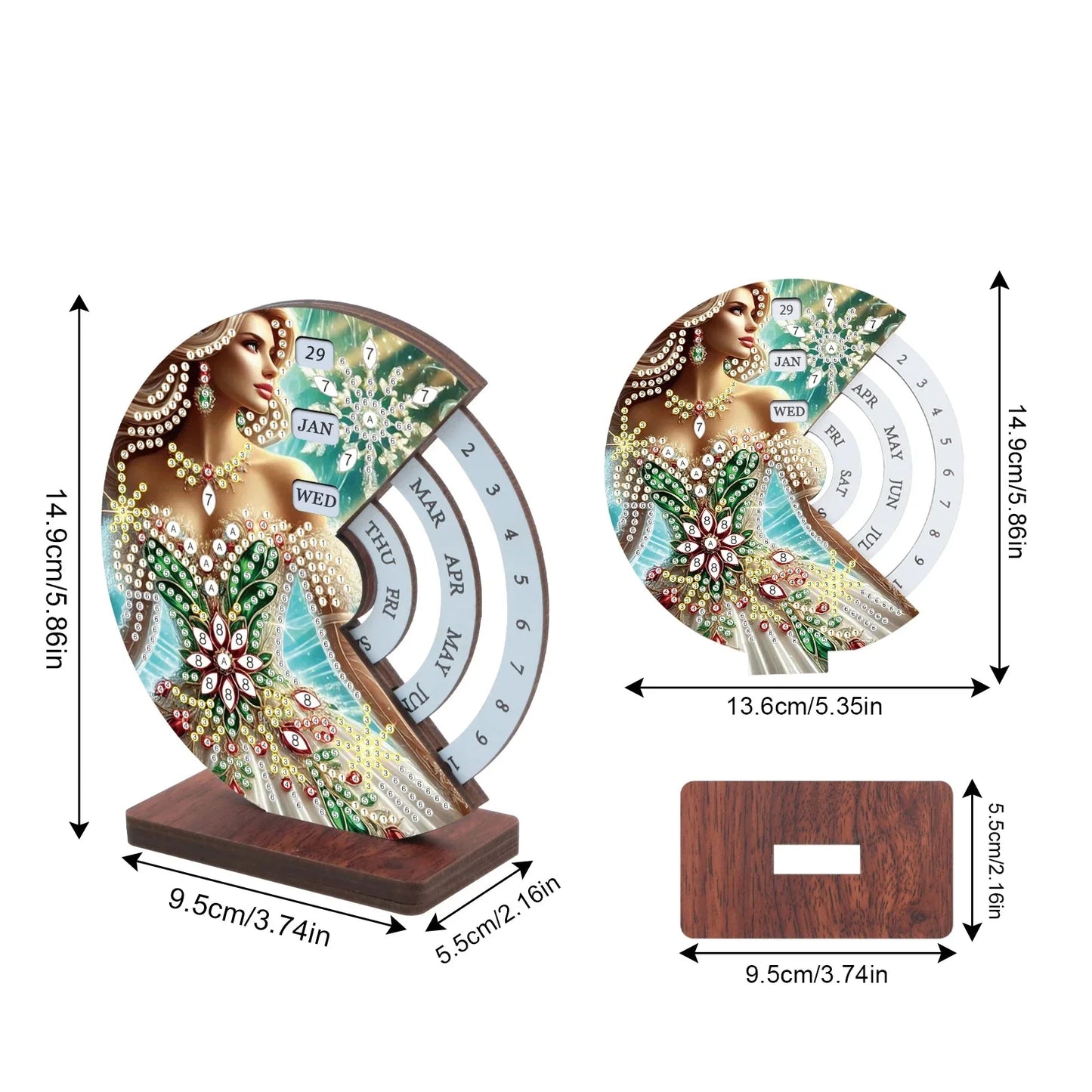 Frau | Kalender | Diamond painting