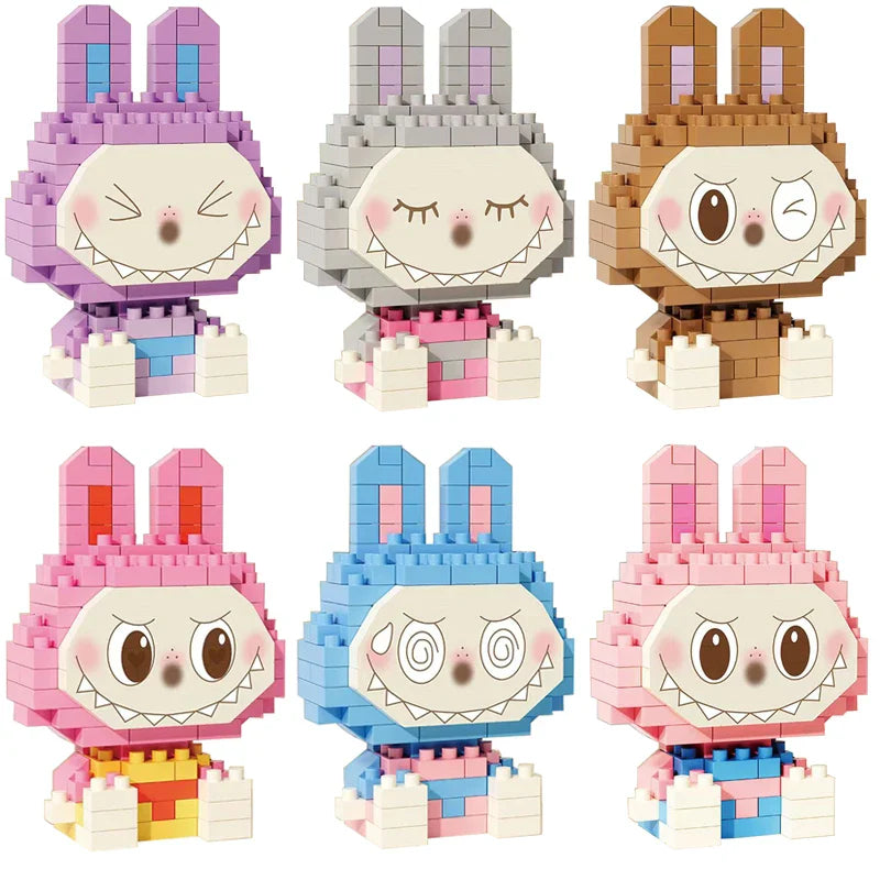 Mini Brauner Labubu | Bausteine