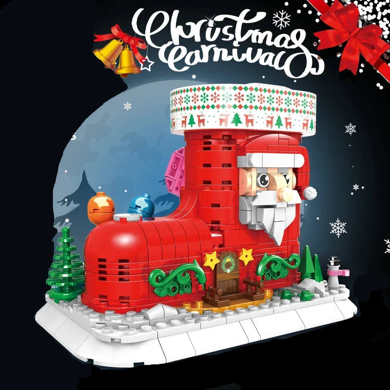 Weihnachtsschuh Stiftehalter  | Bausteine