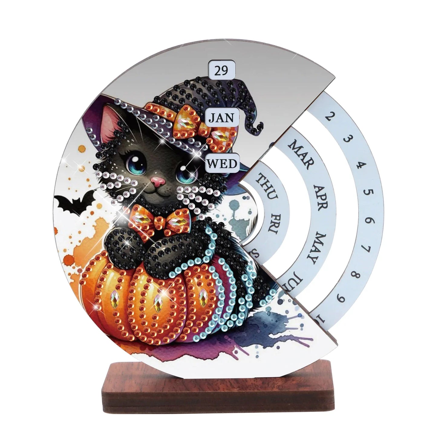 Halloween-Katze | Kalender | Diamond Painting