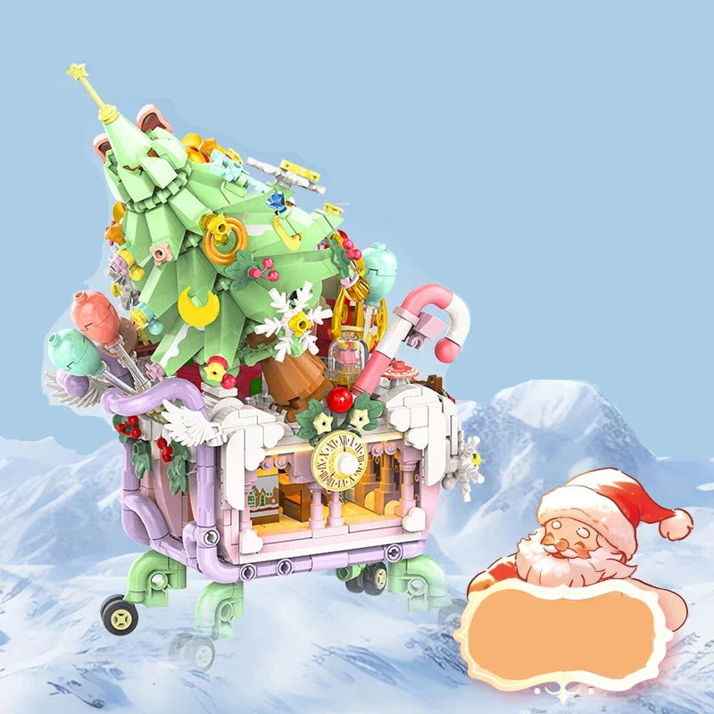 Weihnachts-Einkaufswagen | Bausteine