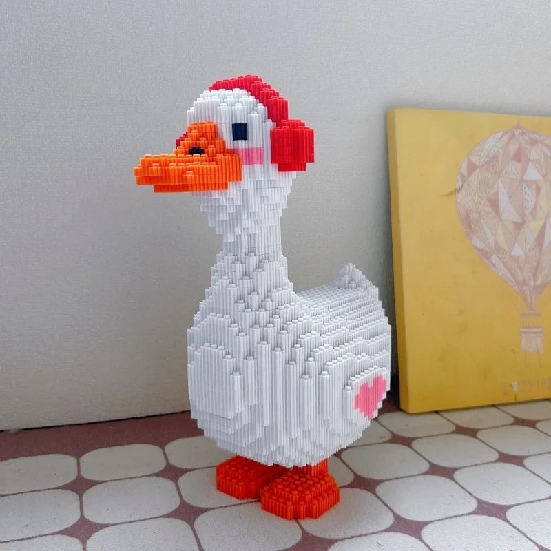 Gans mit Kopfhörer | Bausteine