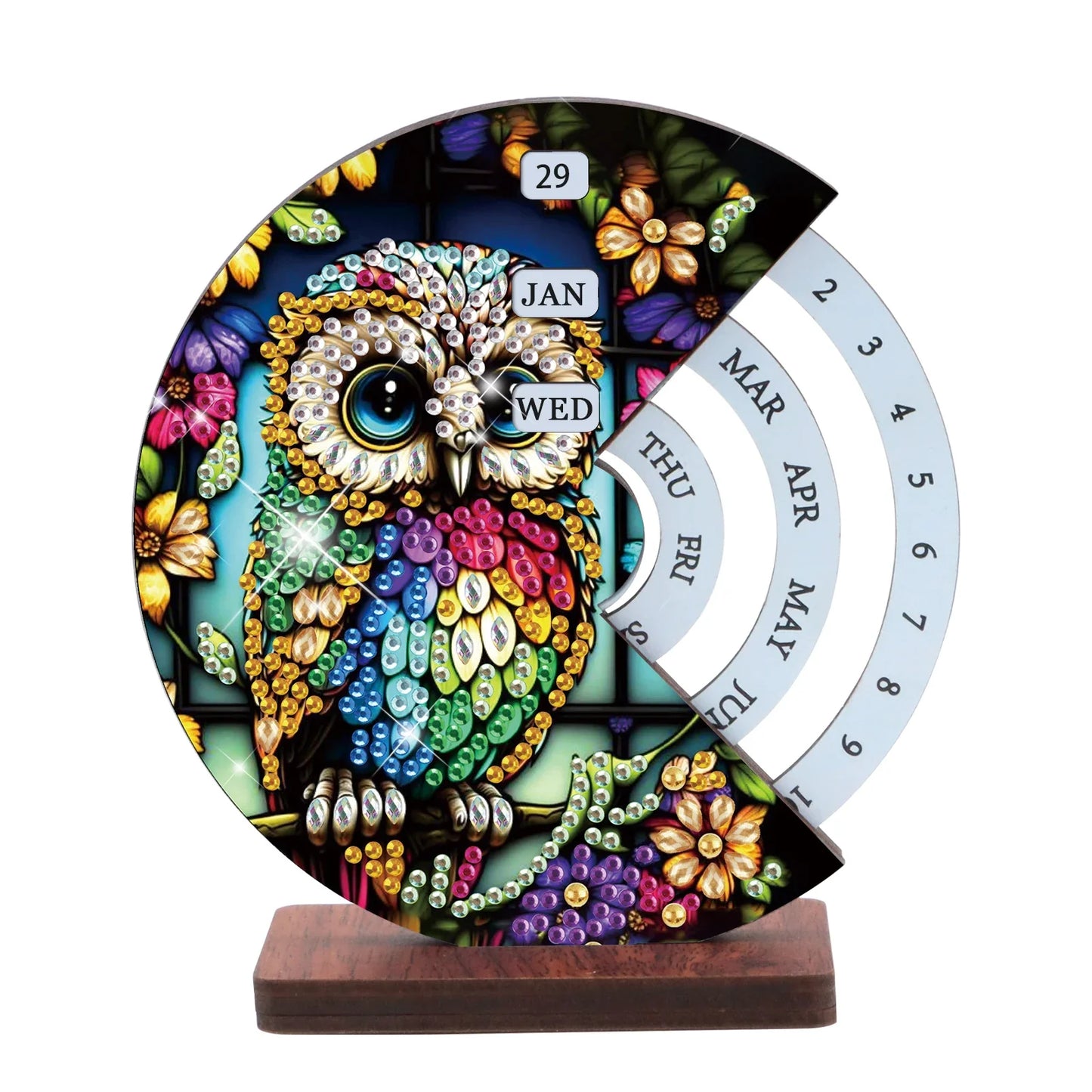 Bunte Eule | Kalender | Diamond Painting
