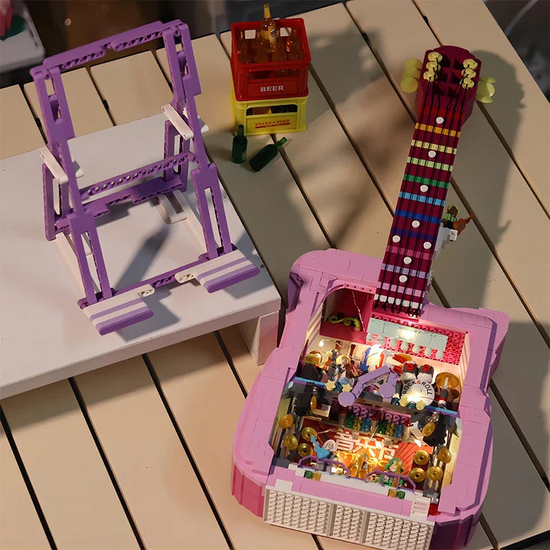 Rosa Gitarre | Bausteine