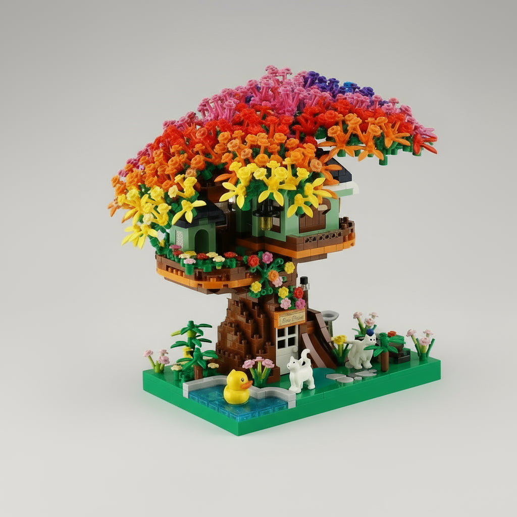 Regenbogen-Baumhaus | Bausteine