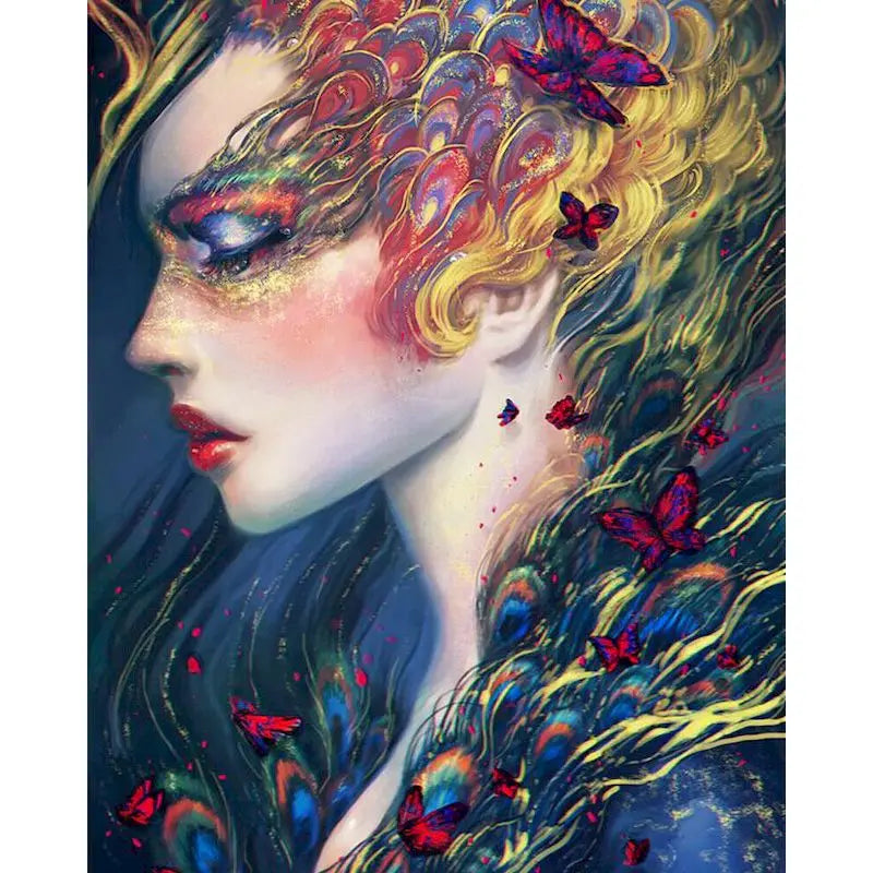 Abstrakte Frau | Malen nach Zahlen
