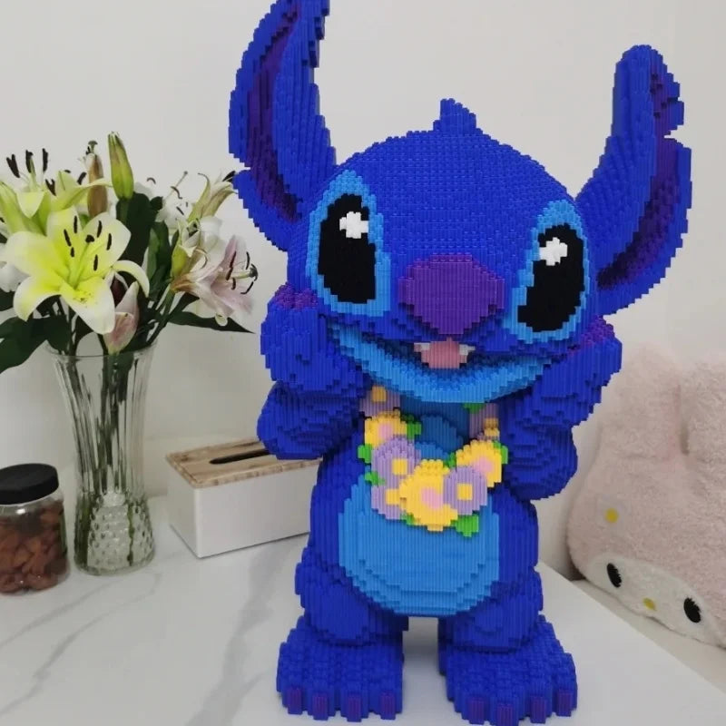 Blaues Wesen mit Blumenkranz | Bausteine