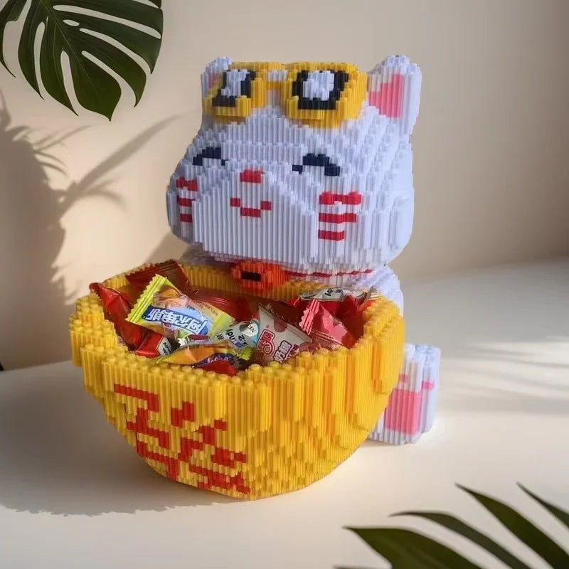 Kätzchen Bonbon-Topf | Bausteine