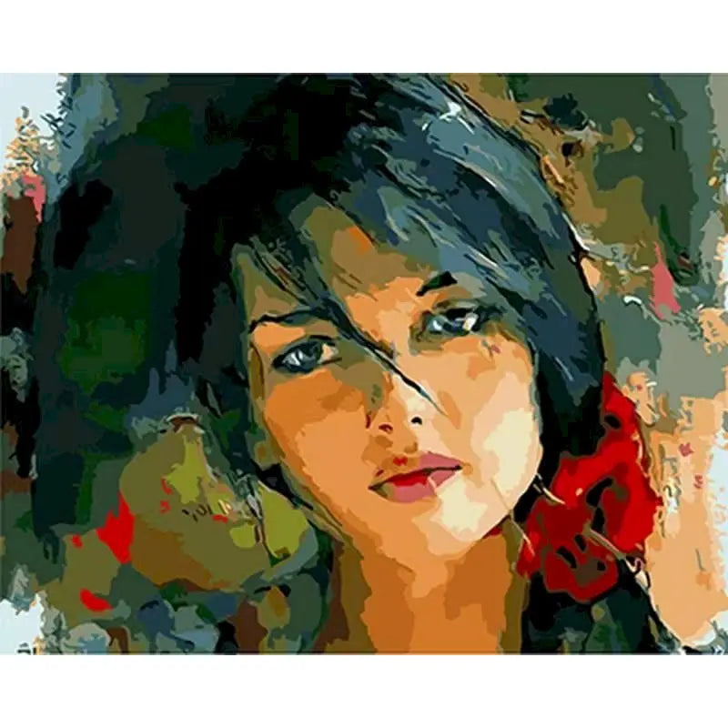 Abstrakte Frau | Malen nach Zahlen