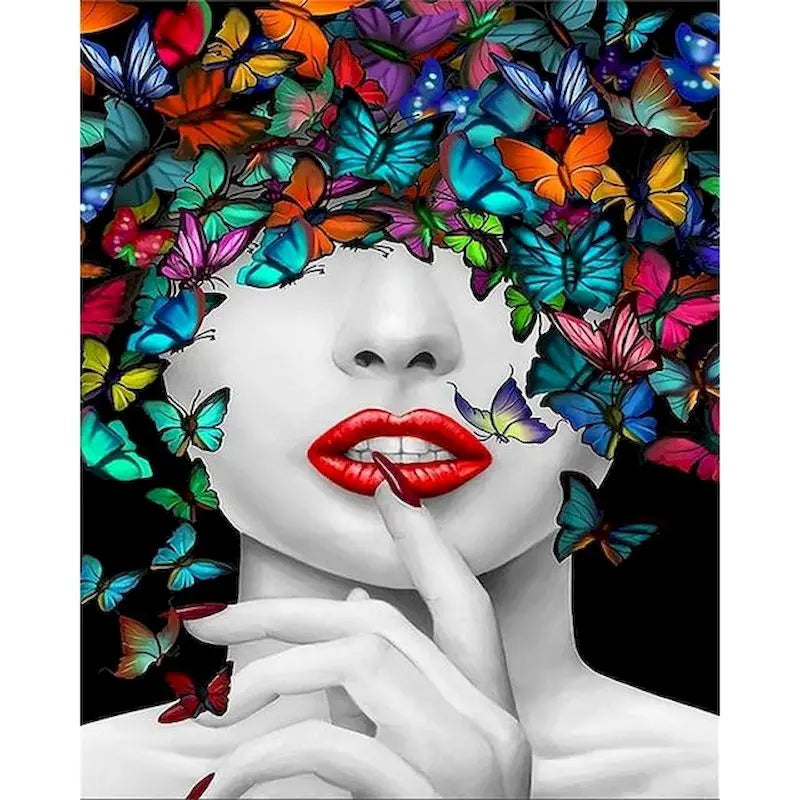 Abstrakte Frau | Malen nach Zahlen