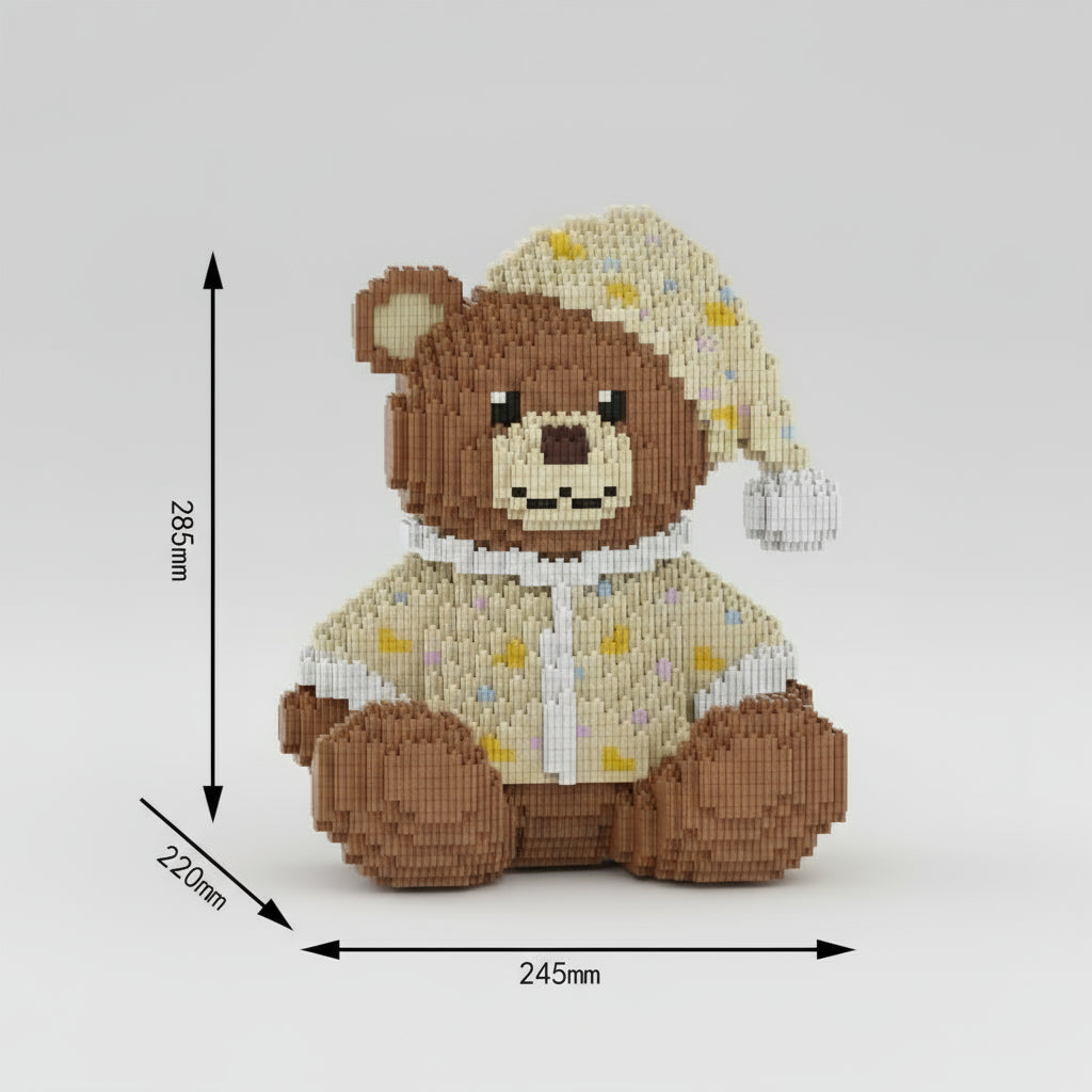 Bär mit Schlafmütze | Bausteine