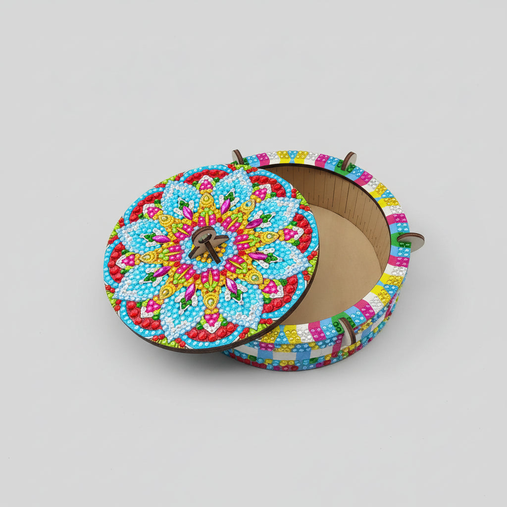 Mandala Holzkiste | Diamond Painting