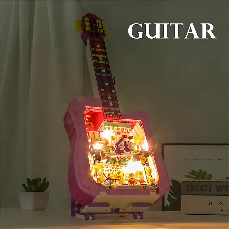 Rosa Gitarre | Bausteine