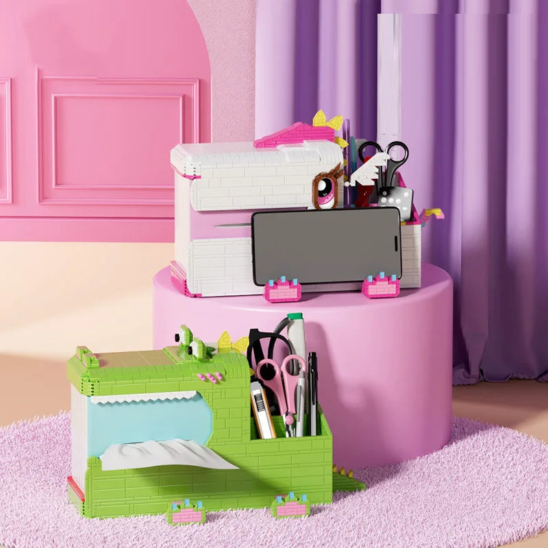 3-in-1-Stifteköcher  | Bausteine