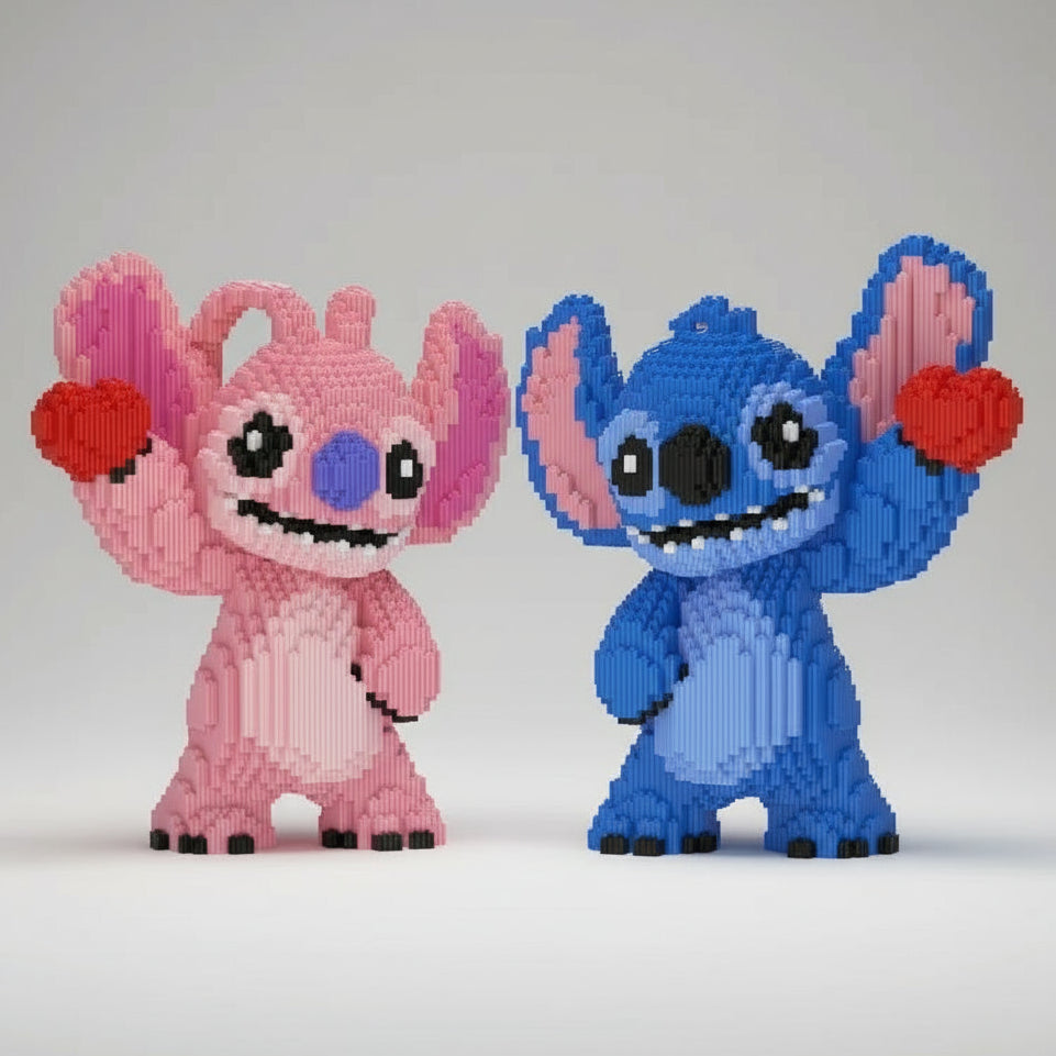 Verliebten Wesen mit Herzchen | Bausteine