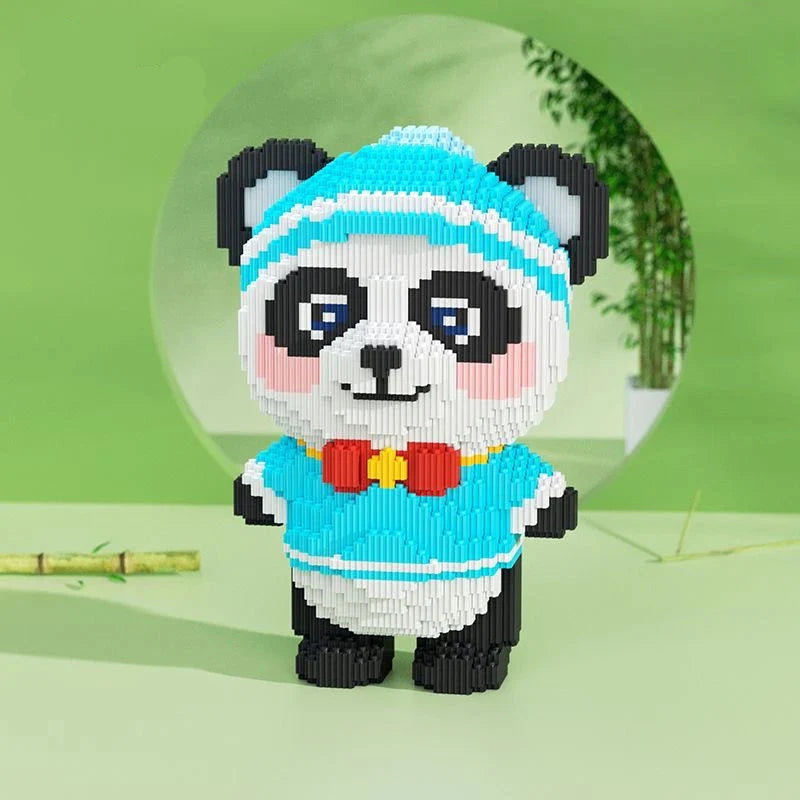 Panda mit Schleife | Bausteine