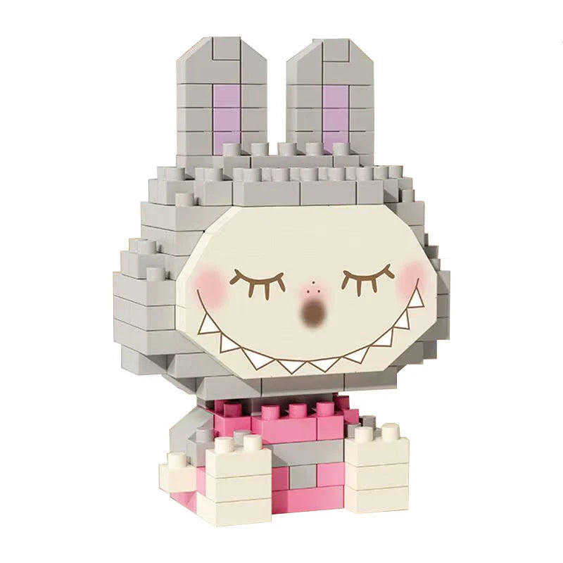 Mini Grauer Labubu | Bausteine