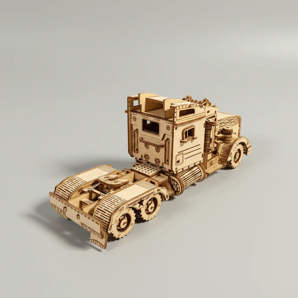 Vintage Amerikanischer Lastwagen | 3D Puzzle