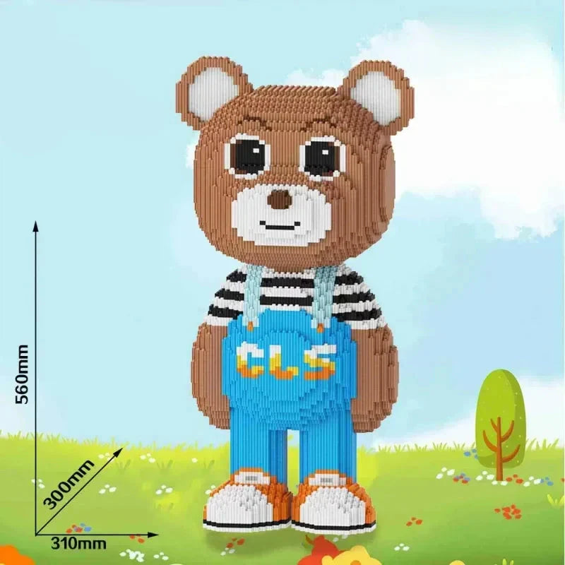 Braunbären mit Latzhose | Bausteine