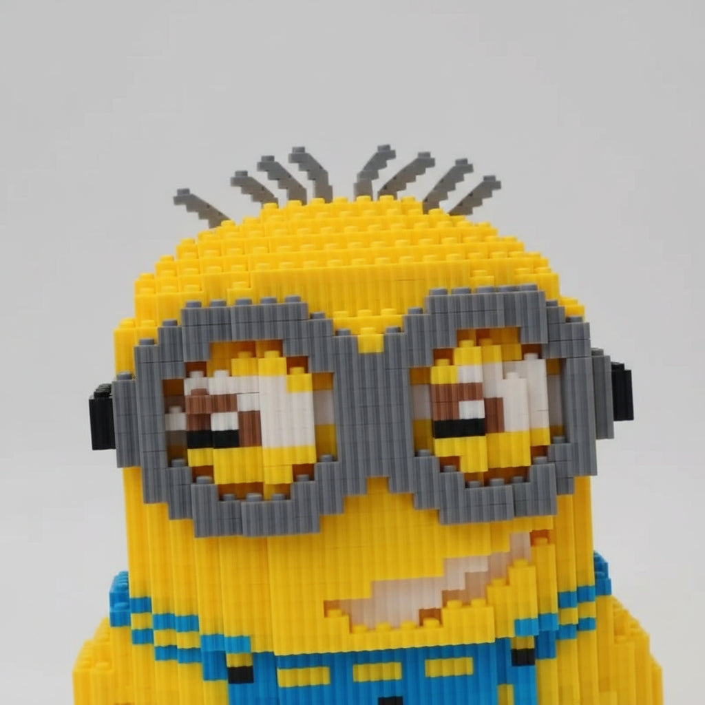 Gelbes Wesen mit Brille | Bausteine